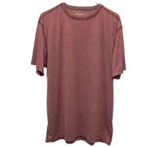 EDDIE BAUER Athletic Crew Neck Shirt Stretch Size Large